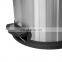 Hot selling 40L household stainless steel fingerprint proof trash can with soft closed dustbin compression kitchen trash bin