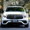 CLY Front car bumpers For Benz GLC Coupe C253 X253 Upgrade GLC63S AMG GT Grille front rear wheel arch diffuser tips Bodykits
