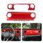 Red Interior Center Console Dashboard Gear Cover Trim For Jeep Wrangler JL 2018+