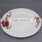 ceramic dinner plate with part decalpocelain wedding charger plates with good qualtiy and cheap price