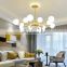 Modern Gold Pendant Lights For Living Room Restaurant Bedroom Glass Ball LED Pendant Lamps