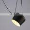 Home Hotel Office Metal Round Pendant Light Black White Drum Ceiling Hanging Lamp Modern Simple Interior Bedroom Chandelier