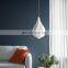 Nordic PVC LED Pendant Light Bedroom Bedside Flower Bud Hanging Lamp Creative Bar Home Small Chandelier
