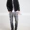 wholesaler wool mix varsity jacket leather sleeves