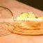 Amazon Hot-selling Round Shaped Creative Transparent Dust Proof Cake Glass Cover Bamboo Tray