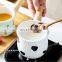 White Custom Luxury Fashion Stock Enameling Coffee Soup Enamel Milk Pot