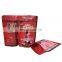 Custom print food grade stand up small coffee zipper bags 250g aluminum foil plastic coffee beans packaging pouch with air valve