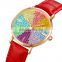 New Arrival Skmei 1811 Colorful Women Quartz Watch Customized Logo Leather Strap 30 Meters Water Resistant