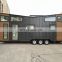 Prefabricated mobile trailer on wheels coffee container restaurant