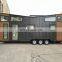 Prefabricated mobile trailer on wheels coffee container restaurant