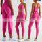 Dopamin Workout Wear Short Long Sleeve Crop Top Sport Bra leggings 23 piece sets Gym Fitness Yoga Set For Women Sportswear Sets