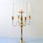 Elegance Five Arms Candelabra Holder Romantic Wedding Home Decoration Metal Candle Holder