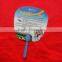 Summer Hand Fan, Advertising Hand Held Fan With Round Handle, Cheap Plastic PVC Fan