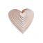 Round wooden five-pointed star rectangular craft ornaments can be customized