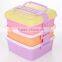 (100% Food grade) 2015 New Available Portable take away PP picnic box, food packaging Lunch Box (Accept OEM)
