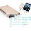 OEM logo 2 inputs 2 outputs power bank 12000mah power bank