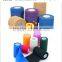 Non-woven elastic vet wrap cohesive bandage