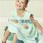 100% COTTON dress ruffle sleeves designs for young USA girls