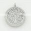 Unique silver tree of life scent lockets,glass aromatherapy essential oil diffuser