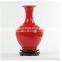 Modern and Europe style glazed porcelain red vase made in Jingdezhen