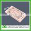 paper and plastic hang tag with Double inserts cotton thread