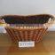 antique pure handmade willow wicker food basket for bread Europe and America