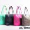 LCL-B1503164 die cut holes semi pu cosmetic bag fashion,customized,cosmetics convenience