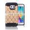 Anti-skidding hard PC and TPU combo case for Samsung galaxy S6 Edge