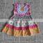 Fashion Little Girl Summer Polka Dot Chevron Cotton Girls Halloween Dress