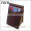 Guangzhou new arrival product custom size competitive price ostrich genuine leather money clip metal wallet