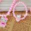 Hello Kitty children necklace Children's pearl necklace set The girl cartoon necklace