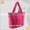 China supplier large capacity polyester peach red handle baby mama bags