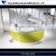 Creactive design white office reception table design