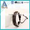 New Products Fashion Wrap Brown Or Black Genuine leather Bracelet for men