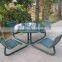 Metal outdoor picnic table garden picnic table