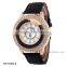Luxury Women Fashion Leather Band Quicksand Crystal Quartz Watch