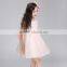 pink beaded organza sleeveless ball gown baby girls party wear dress