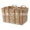 Natural seagrass storage basket with handles