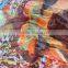 custom design leopard printed silk chiffon fabric
