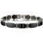 Noproblem P065 FDA tourmaline germanium bio magnetic titanium stainless steel sports energy fashion health bracelet