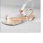 CX303 ladies best flat sandals with glossy ornament