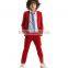 2015 new arrving high quality 100% wool red weddings suits for children boy