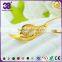 Mother and Daughter Fashion Jewelry, Full Gold with Zircon Long Heart Necklace