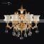 Newest 24 Light Style Luxury Chandelier Crystal LED Crystal Chandelier Light Diamond Ring Pendant LED Light