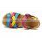 2016 Wholesale Custom New Fancy Designs Child Buckle Strap Leather Kids Flat Sandals for Girls