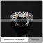 Fashion jewelry new styles elegance black gemstone ring in silver