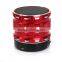 Portable Mini Speakers Metal Steel Wireless Bluetooth Speaker With FM Radio Support SD Card