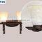 2*E14 Modern Glass Wall Lights Hotel Wall Sconce Lamp