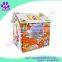 custom painting cardboard playhouse, corrugated cardboard play house, kids DIY paperboard toys