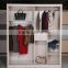 Made of Thickness 18mm MDF Low Price 2 Sliding Door Wardrobe Cabinet for Bedroom